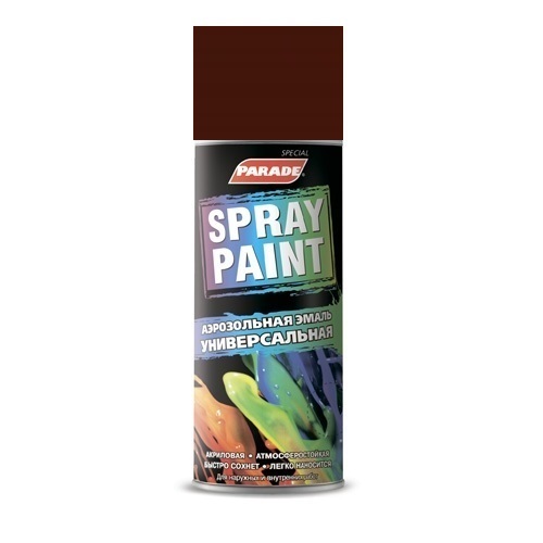 Эмаль аэрозольная Parade Spray Paint шоколадно-коричневая