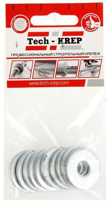 Шайба Tech-Krep dIN9021 кузовная М10, ZN, 10 шт