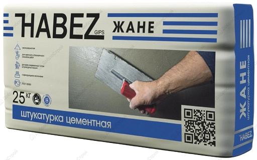 Штукатурка Habez Жане цементная 25 кг