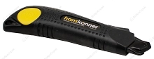 Нож Hanskonner HK1076-08-02 18мм, обрезиненный корпус