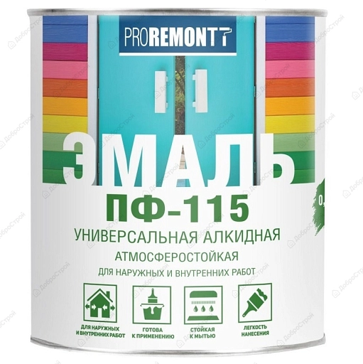 Эмаль ПФ-115 Proremontt 1,9 кг, RAL 7004 серый