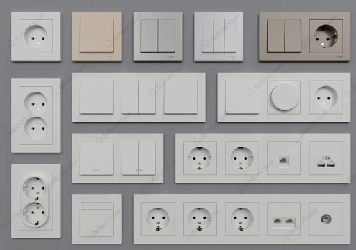 Розетка  ATLASDESIGN компьютерная RJ45, механизм, белый