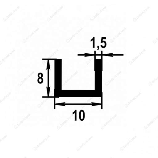 Швеллер 8*10*8*2м