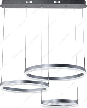 Люстра светодиодная Brilliant light подвесная DK6083A/ 3 132W цвет серебро