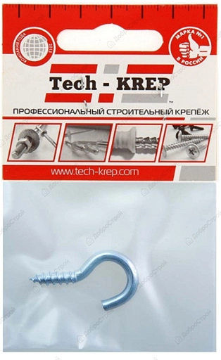 Шуруп-полукольцо Tech-Krep 6х40 мм, 1 шт