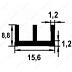 Ш-профиль 8,8*15,6*8,8*1,2*2м