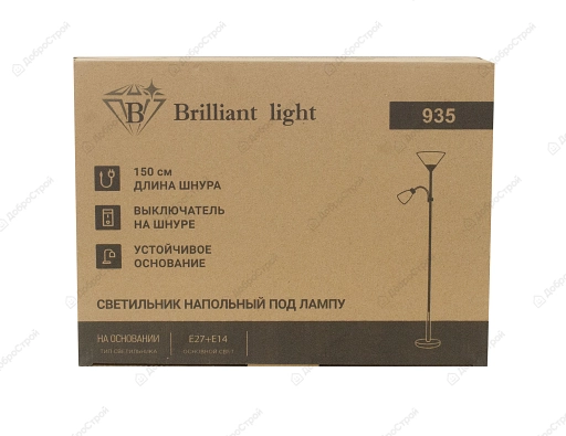 Светильник напольный Brilliant light 935 E27 белый